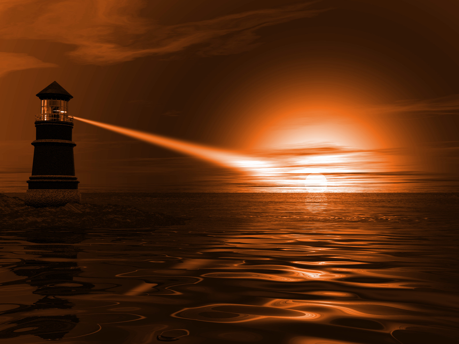 Orange Lighthouse