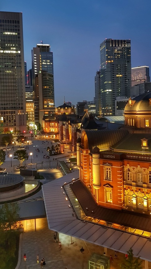 Tokyo Station from above