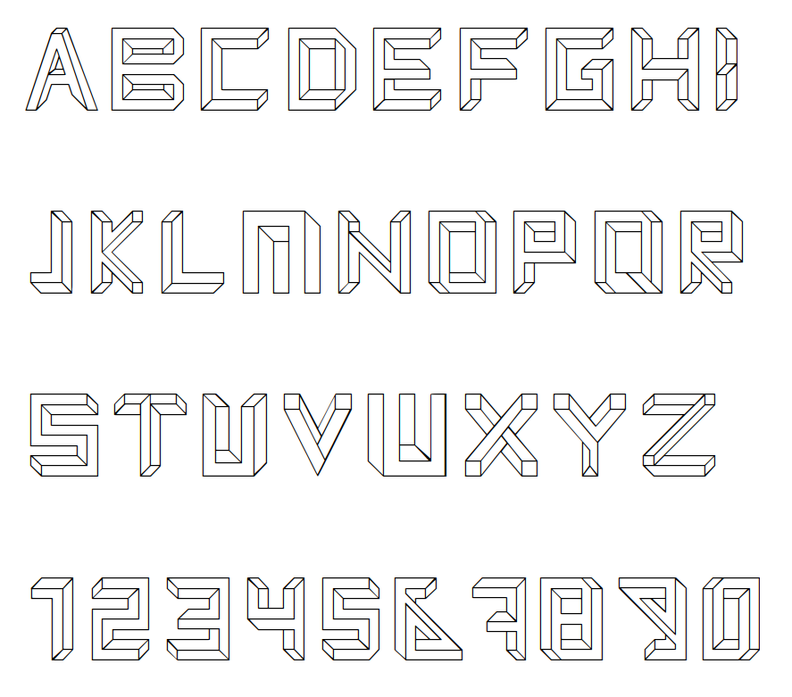 ESCHER - the font – Geir's Everything