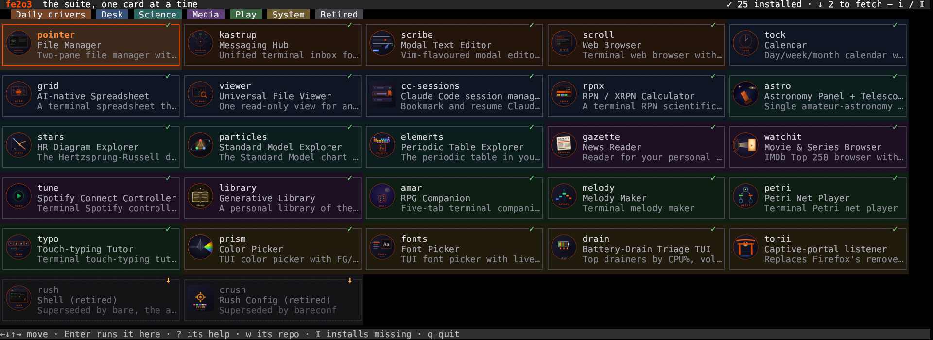 The fe2o3 launcher