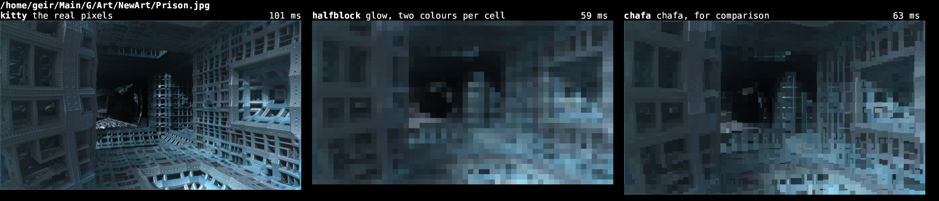 the same three, on a fractal interior