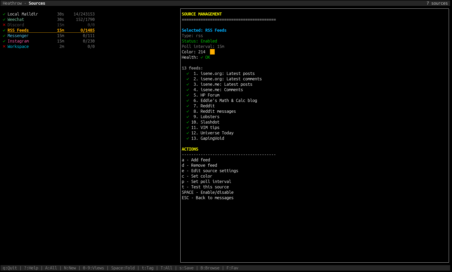 Heathrow - unified messaging hub