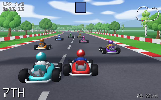 Version 1.2: new trees, long shadows and a road with grain