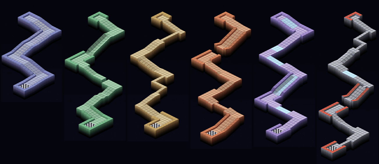 The six courses