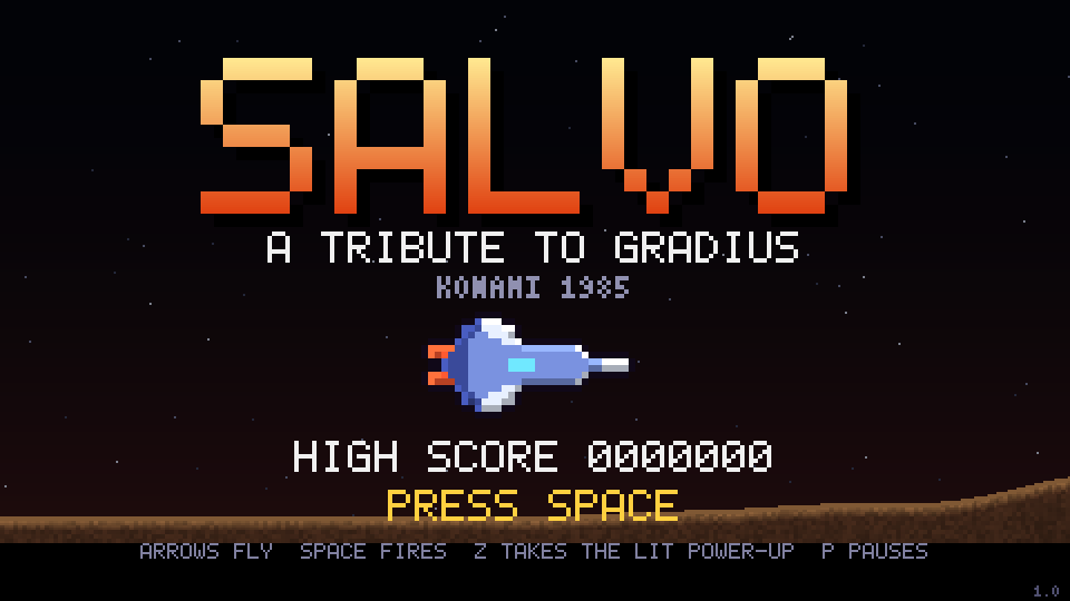 The title screen