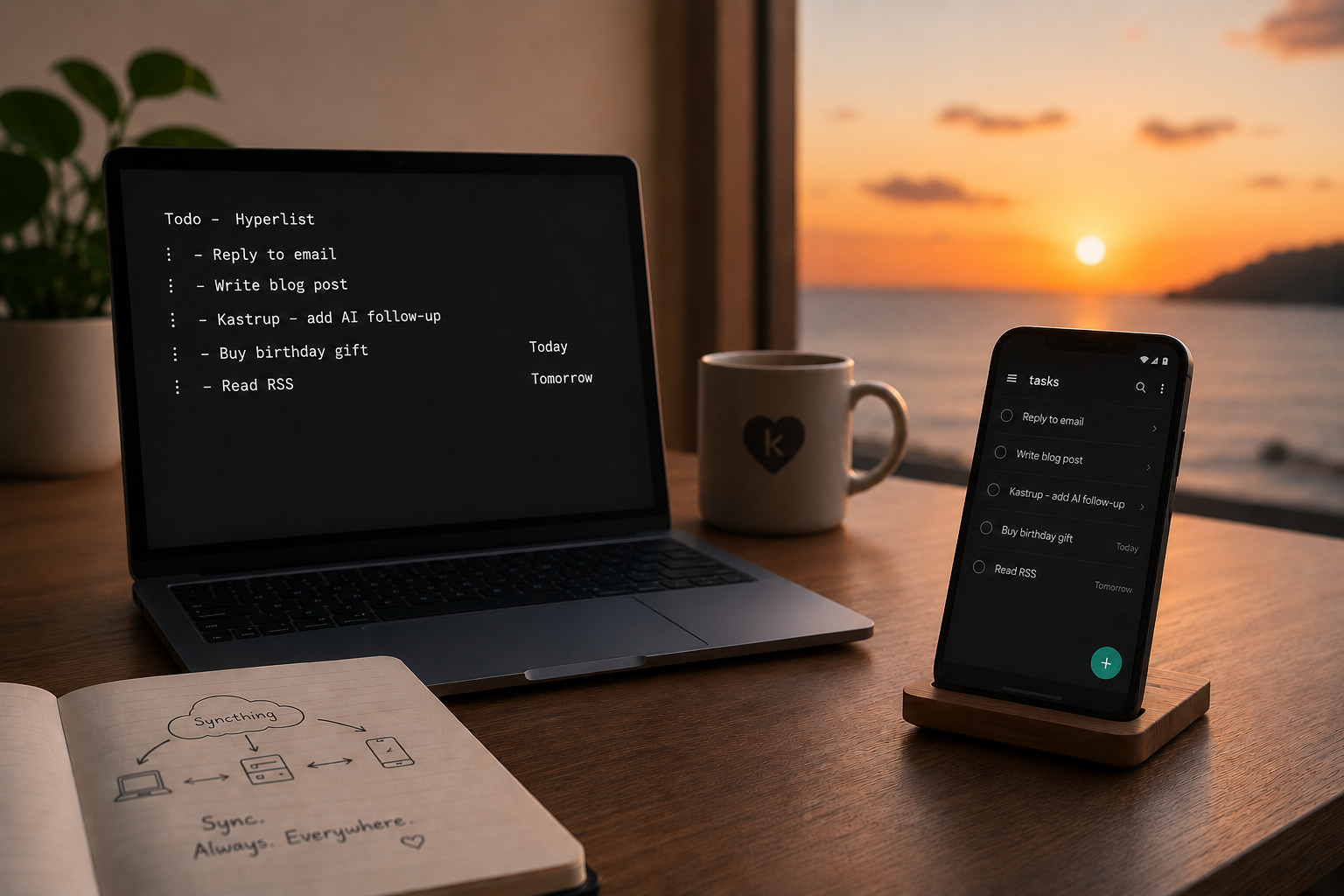 Tasks - the Hyperlist Todo app