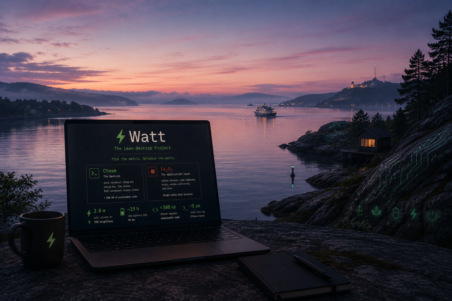 Watt — the lean desktop project